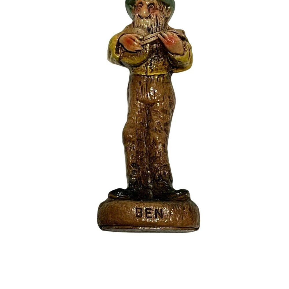 Vintage Syroco Hillbilly Band Member 4.5” Banjo Ben green hat
